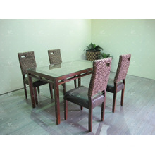 Luxurious Design Water Hyacinth Coffee and Dining Set Indoor Furniture